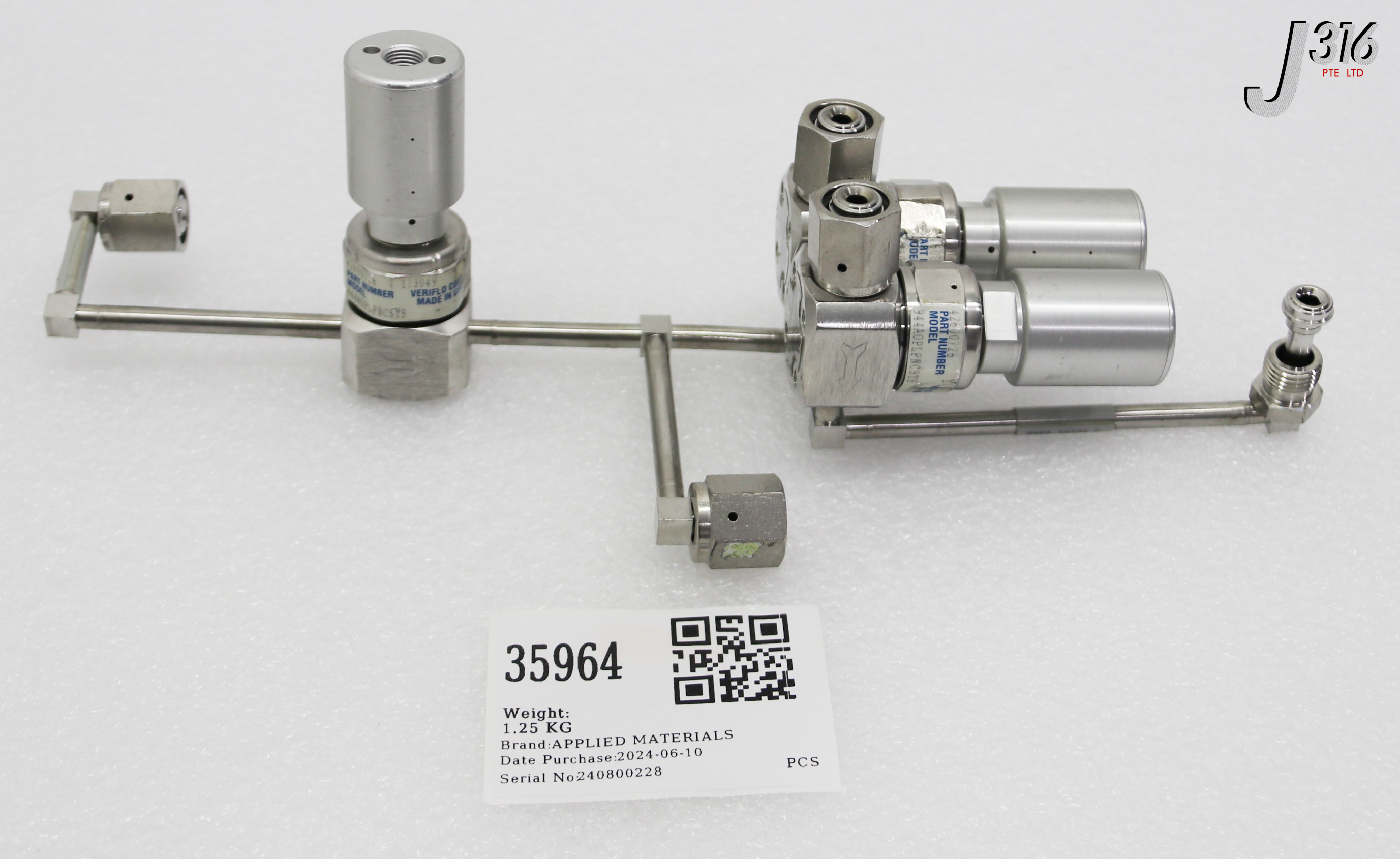 35964 APPLIED MATERIALS 5-WAY MANF 3-VLV ASSY, BACK SIDE PR, WXZ
